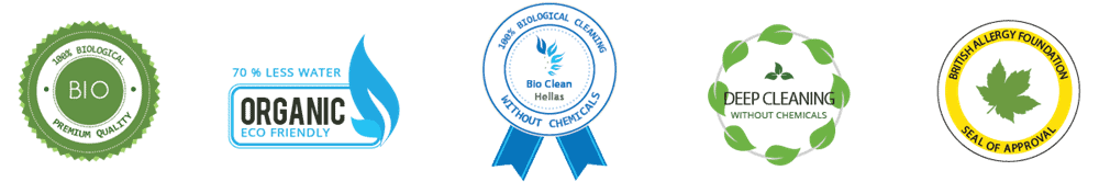λογότυπα προϊόντων βιολογικού καθαρισμού